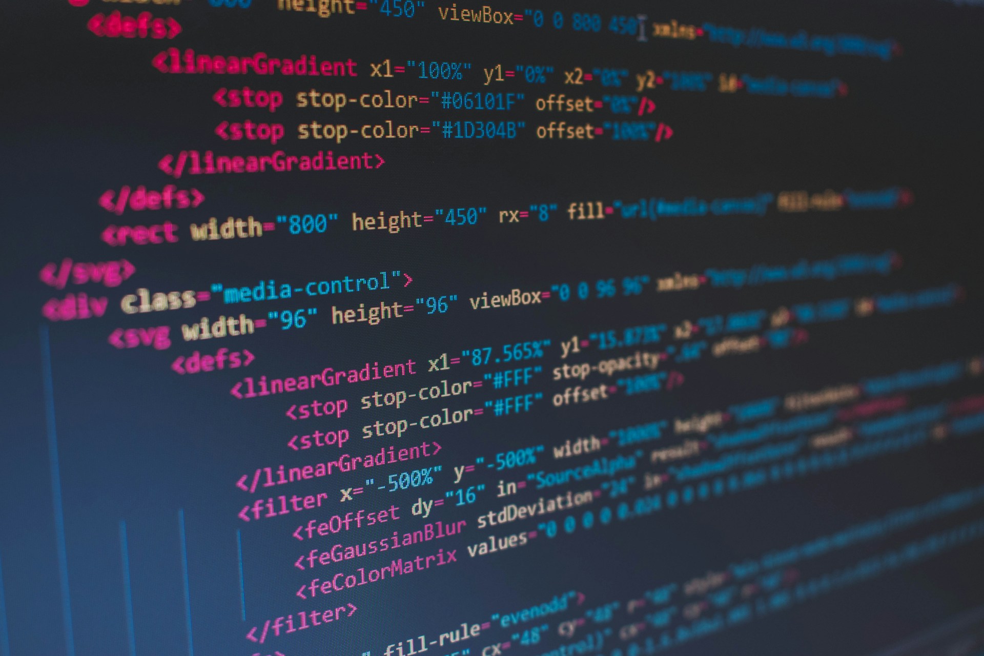 A photograph of a computer screen displayng code